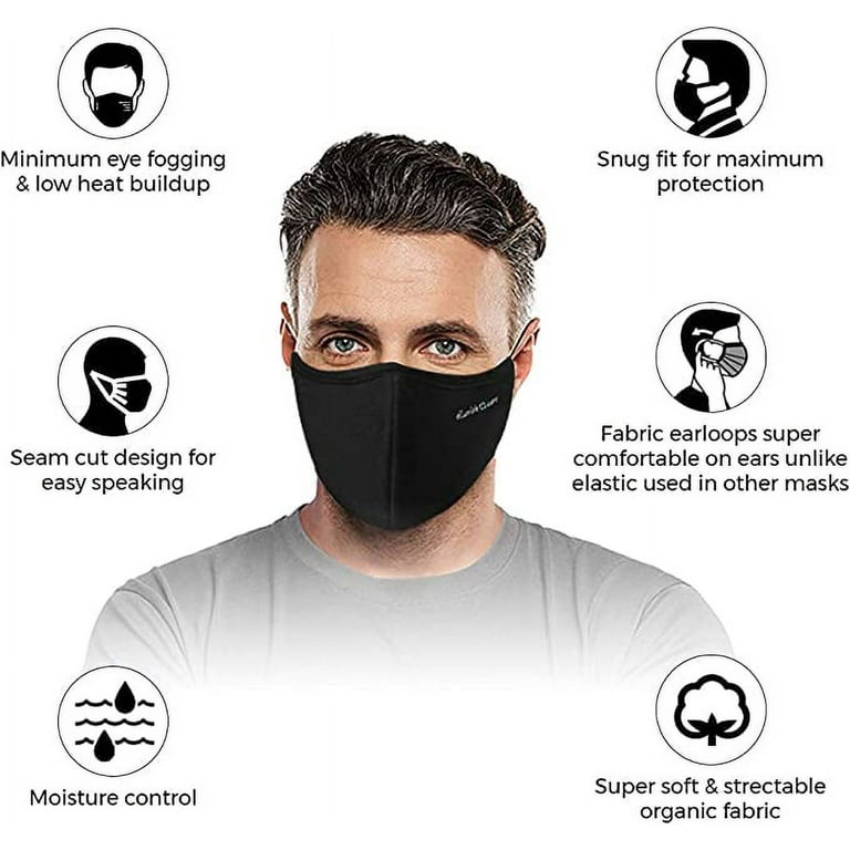 Black Mask Lavish Care Cloth Face Mask - Washable & Reusable - 5