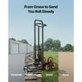 thumbnail image 6 of KFFKFF Stair Climbing Cart with 220 lbs Capacity, Folding Trolley with Adjustable Handle, 6 Wheels, and 2 Bungee Cords for Home, Groceries, and Warehouse Use, 6 of 9