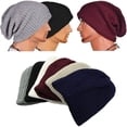 thumbnail image 3 of Chapeau d'Hiver Chaud à Rayures Verticales Larges pour Homme, 3 of 10