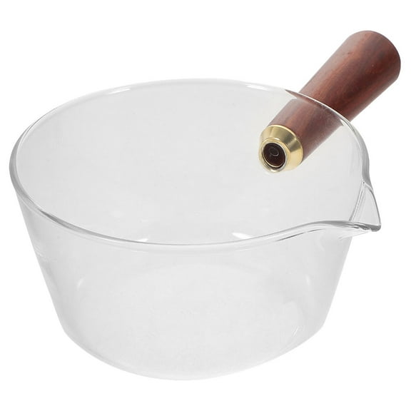 FUTUREORYY Milk Pot Transparent Glass 1Set