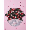 thumbnail image 2 of PETSIN Petsin Rose & Floral Print Romantic Pet Shirt, Suitable For Both Cats And Dogs, 1pc, 2 of 5