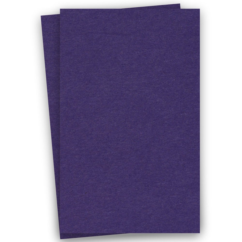 Basics DARK PURPLE 11X17 (Ledger) Paper 80C Cardstock 100 PK Quality 11x17 Ledger size
