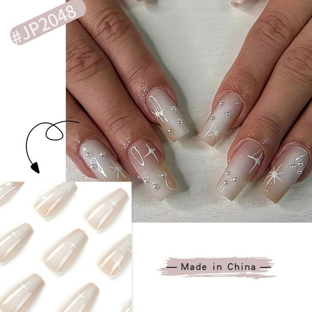 Asterism Pattern Fake Nails Waterproof And Scratch-Resistant Fake Nails Safe for Pregnant Women to Use Asterism Pattern Fake Nails Waterproof And Scratch-Resistant Fake Nails Safe for Pregnant Women to Use