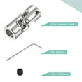 thumbnail image 4 of Unique Bargains 5mm à 8mm Rotatif Universel Accouplement d'Arbre L35 x D14 avec Clé Acier 2 Pack, 4 of 7