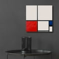 thumbnail image 6 of Epic Art 'Composition in White, Red and Blue' by Piet Mondrian, Acrylic Glass Wall Art, 12"x12", 6 of 8