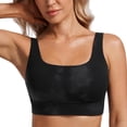 thumbnail image 1 of Top CRZ YOGA Butterluxe con escote redondo y espalda en U negro talla grande, 1 of 5