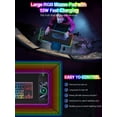 thumbnail image 3 of Miroddi RGB Gaming Mouse Pad with Magnetic Wireless Charging, 15W Fast Charging LED Desk Pad 31.5 x 11.81, Large Computer Keyboard Mat for Home, Office, 3 of 8