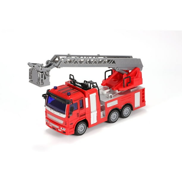 Remote Control Fire Truck Model Toy Set Boy Electric Ladder Firetruck