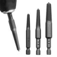 thumbnail image 3 of 5 Pcs/Set Easy Out Bolt Extractor Set Hex Shank Broken Screwdriver Extractor Practical Spiral Flute Bolt Extractor Kit, 3 of 9