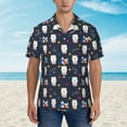 thumbnail image 4 of Daiia Llamas 1 Hawaiian Shirt for Men Gentle Cotton Regular Short Sleeve Casual-XX-Large, 4 of 9