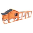 thumbnail image 6 of 111" Wooden Chicken Coop, Large Chicken Coop with Run, Outdoor Hen House with Nesting Box Poultry for Backyard, 6 of 8