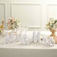 thumbnail image 3 of Balsa Circle White Mr & Mrs Glittered Wooden Freestanding Wedding Table Display Signs Set Party Decorations, 3 of 8