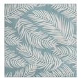 thumbnail image 2 of Unique Loom Outdoor Botanical Collection Area Rug - Palm (13' 1" Square Light Aqua/Ivory), 2 of 6