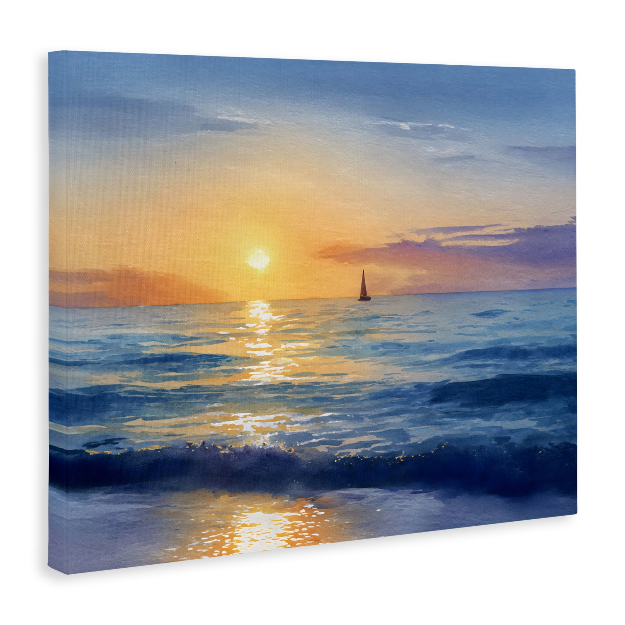 Stupell Industries Sails To The Sun At Sea Canvas Wall Art, design by Franklyn Gregory