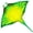 1 Pack (Green), variant on Devil Fish Kite for Kids and Adults，Easy to Fly Delta Kites Single Line Large, 300ft Kite String Handle Include 1 Pack (Black),1