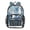 Blue Seagull, variant on PVC Transparent Backpacks Clear Backpack for Travel and Outings Small Sea Creatures Pattern