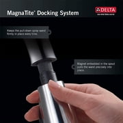 Delta 9959T-BL-DST Trinsic, Single Handle Pull-Down Bar / Prep Faucet with Touch2O Technology, Matte Black