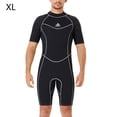 thumbnail image 2 of TureClos Trajes de baño para mujer de 1,5 mm Traje de baño de manga corta ultrafino Traje de baño profesional de secado rápido para hombre Cálido para bucear Surf Natación hombre / negro XL TureClos JD733114882, 2 of 7