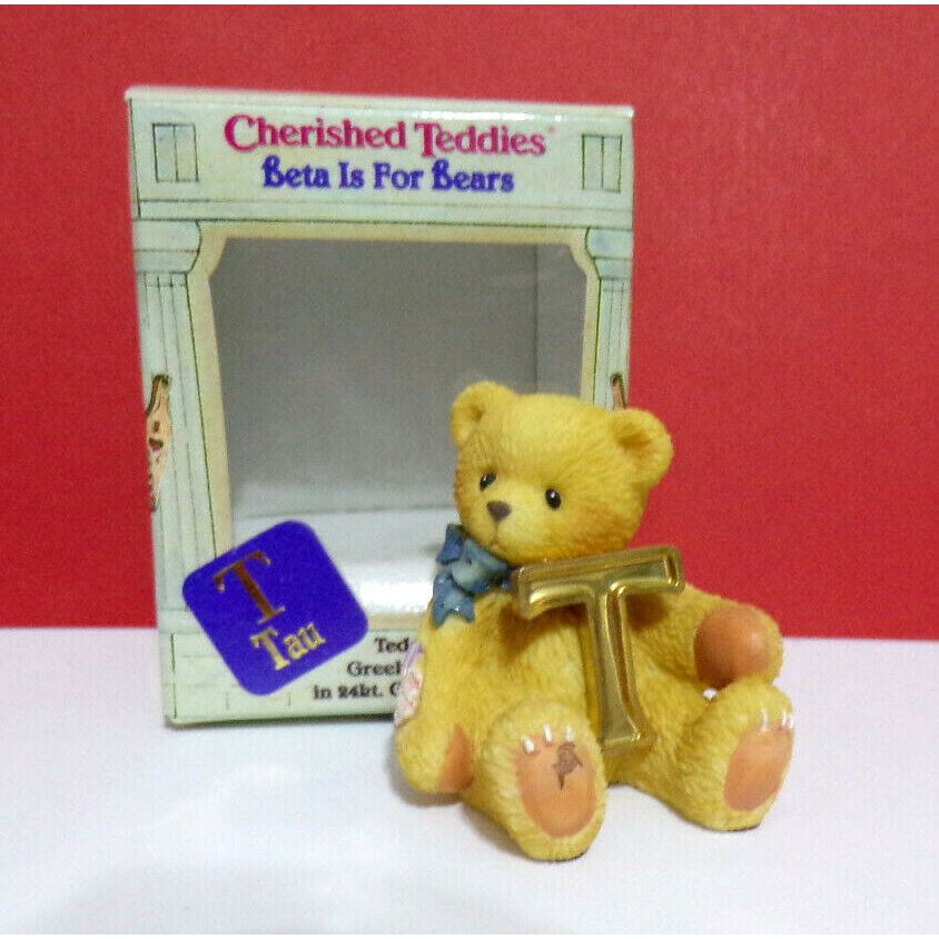 Details about   Cherished Teddies 537268A  Antique Toy Bear Cart Mini Figurine Preowned Mint 
