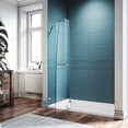 thumbnail image 4 of Sunny Shower 45 in.W x 72 in.H Hinged Frameless Shower Door with 1/4 inch Clear Tempered Glass, 4 of 10