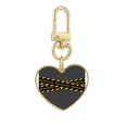 thumbnail image 1 of Logo sitio Alerta de construcción Llavero de metal en forma de corazón dorado, 1 of 3