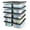 Gray Lid, variant on HOMZ 12-Quart Plastic Storage Bins with Snap-on Lids, White Lid, 4 Pack