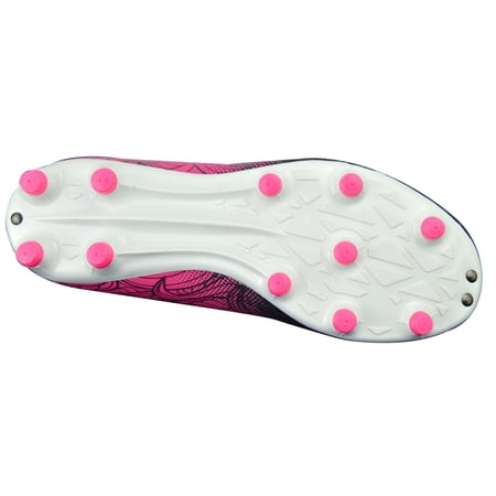 VIZARI - Cali FG- Soccer Shoes  Cleats  Black/Pink  Size - 10 (Youth)