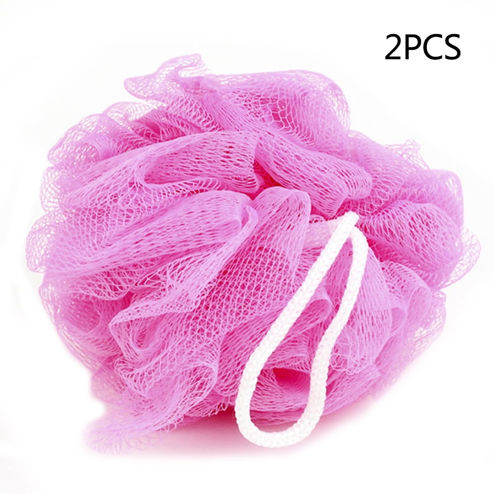 2pcs Bath Sponge Ball Shower Scrubber Ball Scrubber Sponge Bath 