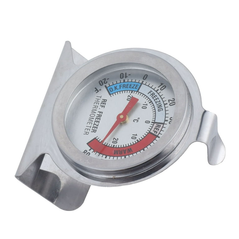 Refrigerator Thermometer, Dial Thermometer Temperature Tester Stainless  Steel For Home For Restaurant For Family