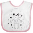 thumbnail image 3 of Inktastic Happy Halloween Spooky Skeleton and Stars Boys or Girls Baby Bib, 3 of 4