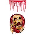thumbnail image 5 of Paquete de 2 fundas para asiento de inodoro de Halloween, calcomanía 3D de terror para decoración del hogar con temática de Halloween (calavera y manos sangrientas), pegatina decorativa de pared para, 5 of 5
