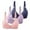 Red, variant on DuoJiaJ 3 PCS Women Wirefree Soft Simple Comfortable Design Bra Beige