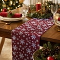 thumbnail image 2 of Snowflake Christmas Table Runner,108"x11",Classic Winter Holiday Tabletop Decor for Dining Table Kitchen Xmas Party, 2 of 5