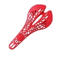 thumbnail image 3 of Mountain Bike Saddle MTB Road Bicycle Hollow Design Breathable Plastic Saddle Seat Cycling Accessory, Red, 3 of 9