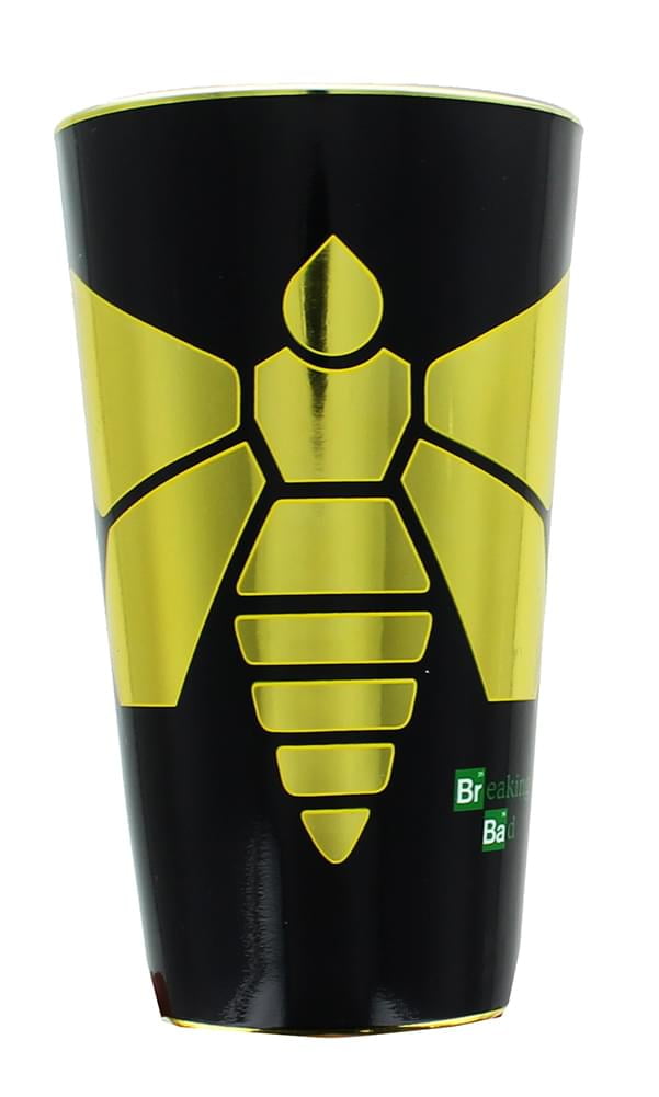 Breaking Bad Yellow Moth 16oz Foil Print Pint Glass by Just Funky