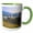 Green/White, variant on 3drose, Salt Lake City and Valley, Wasatch Mountains, Utah - Us45 Ssm0147 - Scott T. Smith, 11oz Two-tone Red Mug