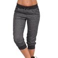 thumbnail image 1 of Shorts Élastiques Décontractés Solides de yoga Sport pour Femmes Shorts Basiques pour Femmes, 1 of 6