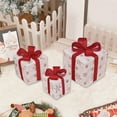 thumbnail image 5 of Christmas Lighted Boxes Outdoor Decor Set of 3, LED Gift Box Present with Remote Control, 8 Modes Waterproof Holiday Yard Decoration for Patio Garden Party, 5 of 5