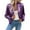 Purple, variant on ZQUUVOU Fall Cropped Jacket for Women Sequin Jackets Cardigan Glitter Long Sleeve Short Coats Crop Baseball Jacket White