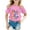 Pink, variant on HUITKMM Boys Clothes Boy and Girl Fashion Casual Print Round Neck Loose Short Sleeve T Shirt Top