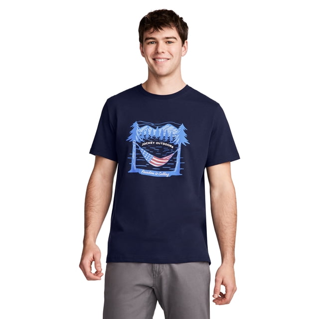 Jockey Outdoors Men's Graphic Crew Neck T-Shirt
