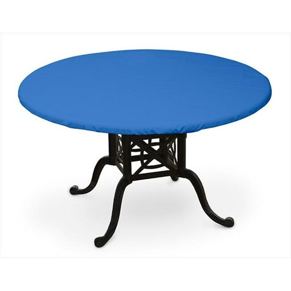 KoverRoos O1560 Weathermax 50 in. Round Table Top Cover&#44; Pacific Blue - 54 Dia in.