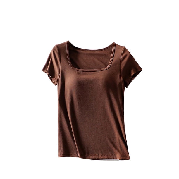 Camiseta de Verano de Manga Corta de Cuello Redondo para la Fiesta Y el Uso Diario, Camiseta de Moda, Todo el Uso de Temporada