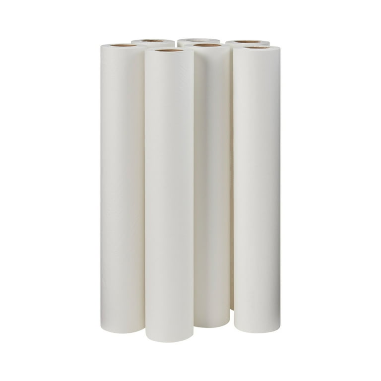 Exam Table Paper 18" X 225 Ft - Smooth White, Latex-Free, 12 Rolls Per Case For Medical & Dental Offices