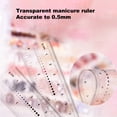 thumbnail image 1 of Nail Art Ruler Exquisite Pattern Waterproof PVC Fake Nails Ruler Nail Ornaments Measuring Gadget Manicure Tools, 1 of 8