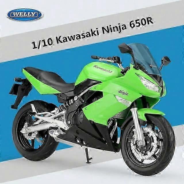 1:10 Kawasaki Ninja 650R Alloy Motorcycle Model Diecast Metal Street Racing Motorcycle Model Collection Childrens Toy Gift
