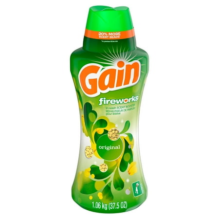 Gain Fireworks In-Wash Scent Booster Beads, Original (37.5 Ounce)