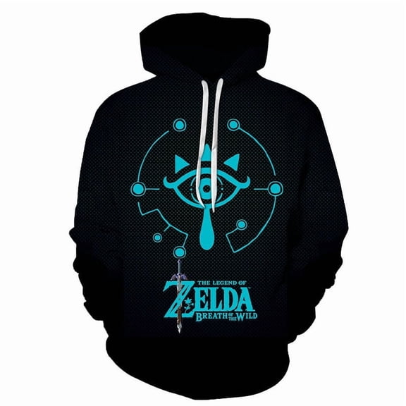 Zelda Legend Printed 3D Digital Sweatshirt Men's Anime Sweatshirt Couple Baseball Uniform 3D Hoodie