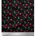 thumbnail image 1 of Soimoi Poly Georgette Fabric Triangle,Floral & Cactus Tree Print Sewing Fabric Yard 42 Inch Wide, 1 of 3