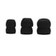 thumbnail image 4 of 6 piezas de reemplazo de auriculares de silicona para auriculares KZ LZ A4 DZ9 (negro), 4 of 6